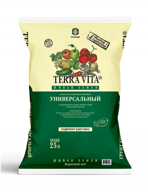 Грунт Живая земля 25л Универсал (Terra Vita) (Фарт)