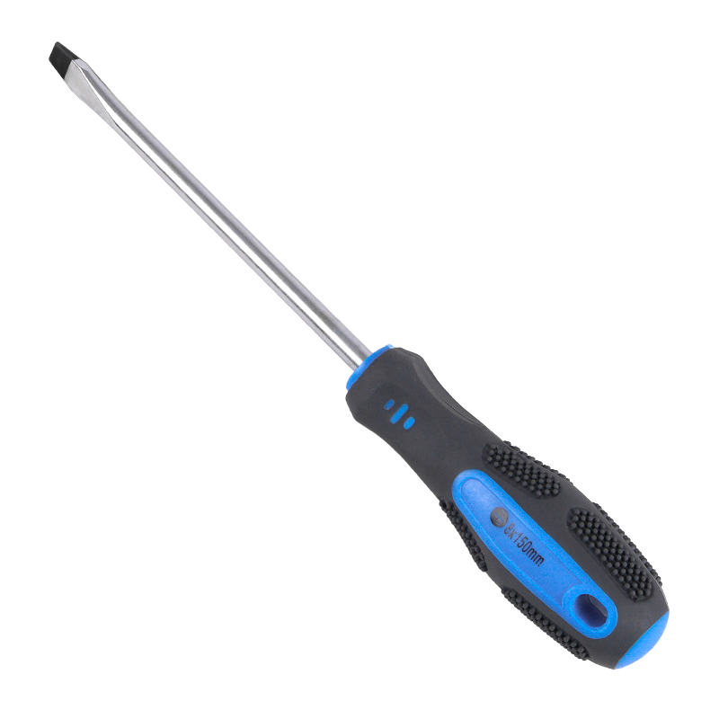 Отвертка TOOLBERG SL 8,0х150мм двухк. ручка, намагн. наконечник/12
