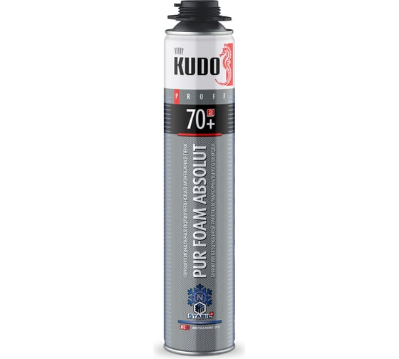 Пена KUDO PROFF 70+ полиуретановая монтажная профессиональная  1000мл/12