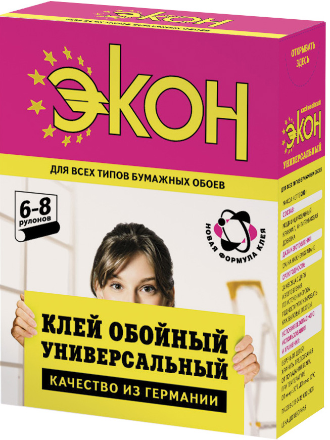 Клей ЭКОН Универсальный для обоев 200г/24
