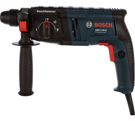Перфоратор SDS-plus BOSCH GBH 2-20 D (650 Вт, 1.7Дж, 2,3кг, 3реж, кейс)