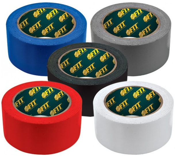 Лента FIT клейкая универсальная армированная "Ductape", белая 48 мм х 10 м/72