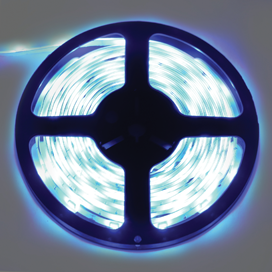 Лента светодиодная  4,8Вт, 60LED/м, 8мм, IP20, 12В, 6000К, катушка 5 м. Ecola