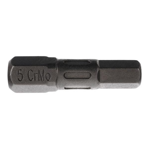 Биты PQTools 25мм НЕХ5 сталь S2, кованные торсионные, магнит 2шт