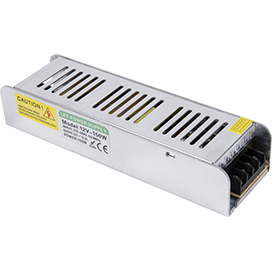Блок питания для светодиодной ленты 150 Вт, плоский и узкий, 220V-12V, IP20 Ecola