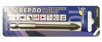 Сверло по керамике и стеклу 10мм TRIO DIAMOND