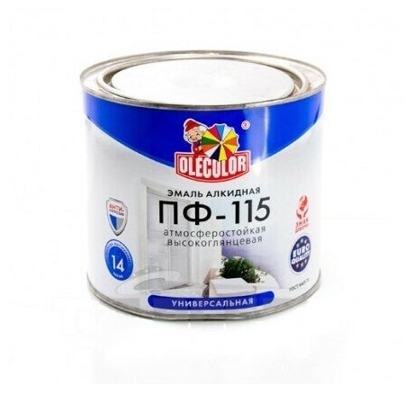 Эмаль OLEKOLOR ПФ-115 Морская волна 0,8кг./14