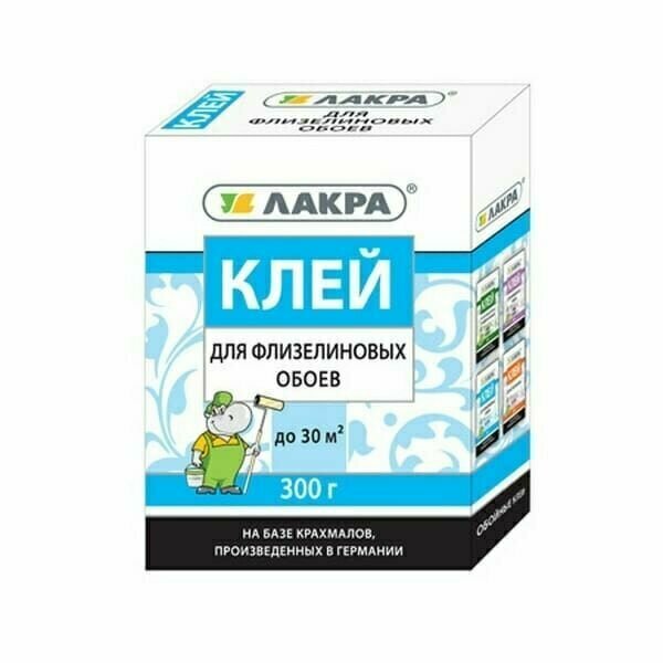 Клей ЛАКРА для флизелиновых обоев 300г