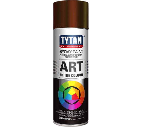 Краска аэрозольнаяTYTAN Professional Art of the colour коричневая  8017 400мл /12