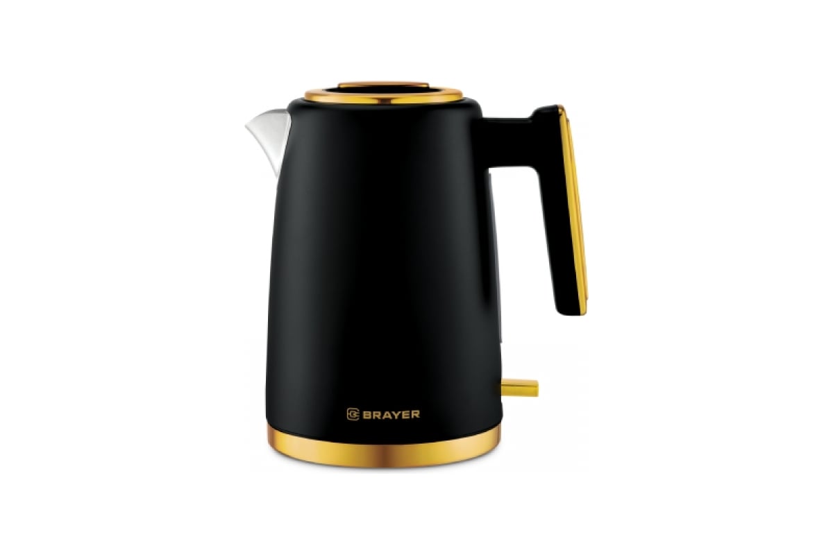Чайник электрический BRAYER, 2200Вт, 1,7 л, нерж.сталь, VNQ by STRIX, автоотключ