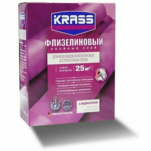 Клей KRASS Флизелиновый для обоев 300г Россия