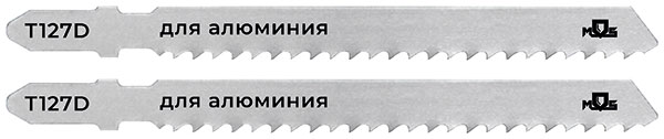 Полотна для эл. лобзика, T127D, по алюминию и пластику, HSS, 100 мм,  2 шт.