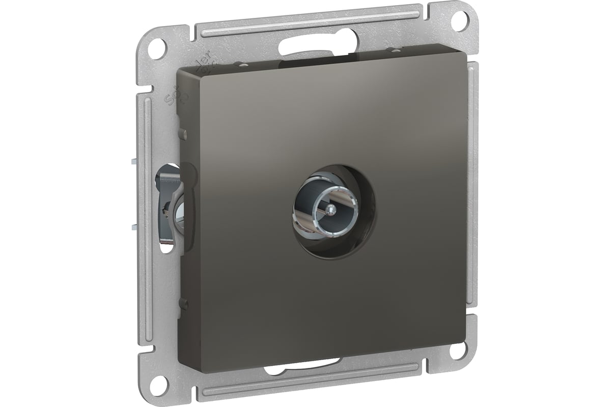 Розетка TV оконечная 1dB сталь AtlasDesign