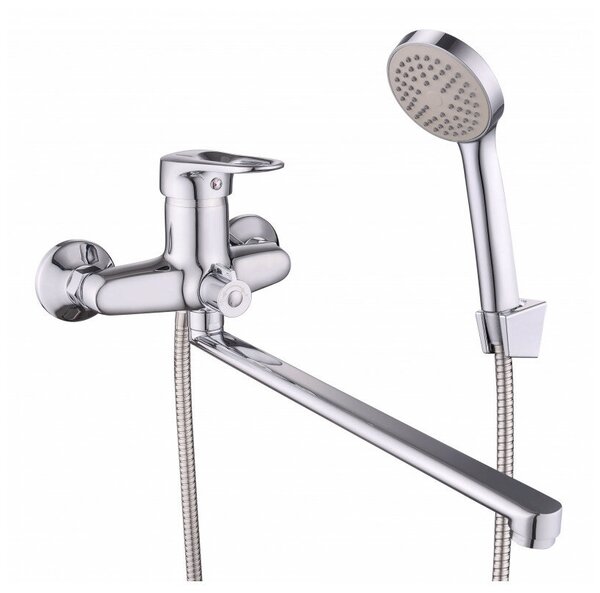 LUCKY TAP Смеситель д/ванны,корп. латунь,картридж 40, дивертор в корпусе BBI-4023-35L-44