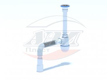 Сифон АНИ 1 1/4*40 с гофрой 40/50/30