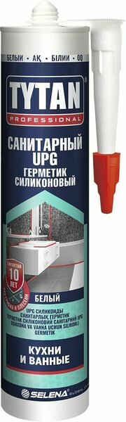 Герметик TYTAN Professional силиконовый санитарный UPG белый 280мл /12