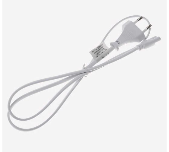 Шнур сетевой для светильника T5 с вилкой , 1м Ecola LED linear