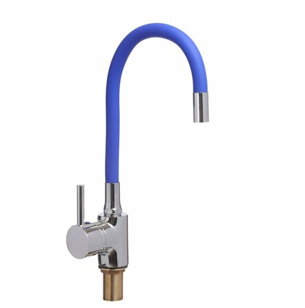 LUCKY TAP Смеситель д/кухни,корп.латунь,гибкий изл,крепл.на гайке,картр.40,БЕЗ ПОДВ. KD-4023-07BL-45