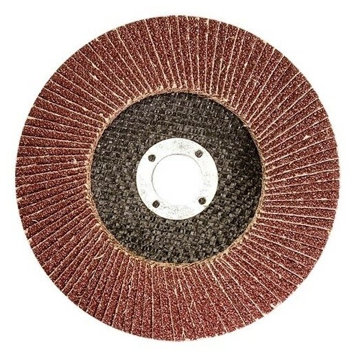 Круг TOOLBERG лепестковый торцевой 125*22, Р80 (алюминий)/10