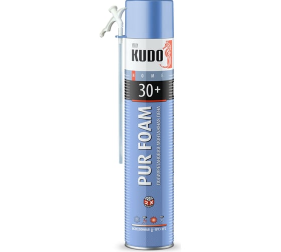 Пена KUDO HOME 30+ полиуретановая монтажная бытовая всесезонная 1000мл/12