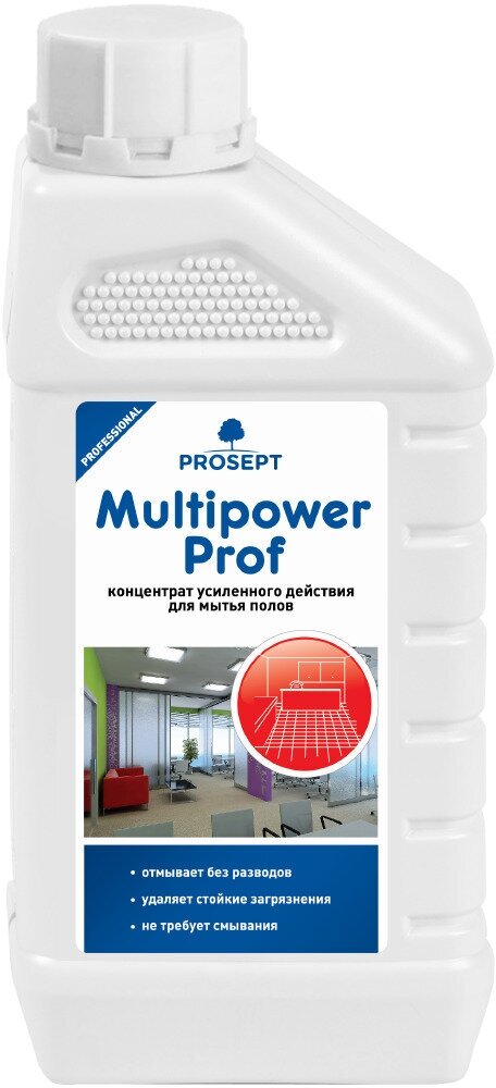 Средство Multipower Prof усиленного действия д/мытья всех полов полов. Концентрат 1л***