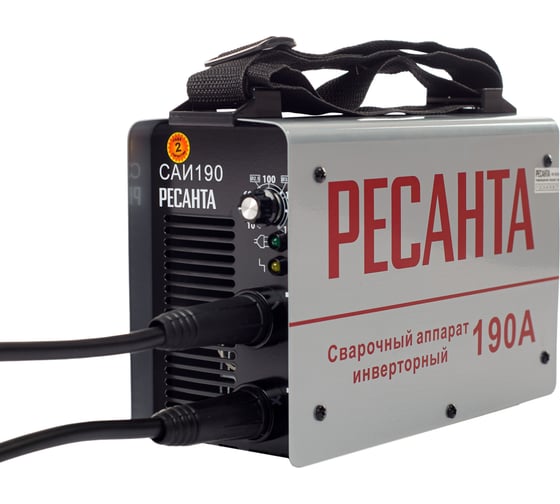 Инвертор Ресанта САИ 190К 190А, д/эл/ 4-5мм (компакт)