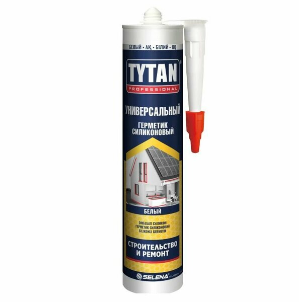 Герметик TYTAN Professional силиконовый универсальный  белый 85мл /12