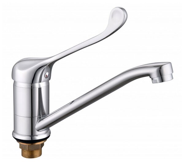 LUCKY TAP Смеситель д/кухни ЛОКТЕВОЙ, корп. латунь,картридж 40 БЕЗ ПОДВОДКИ  KS-4009-25-47