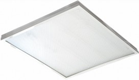 Панель светодиодная встраив. (без ступеньки), с драйв.,50W, 220V, 6500K, Призма 595x595x19 Ecola/2