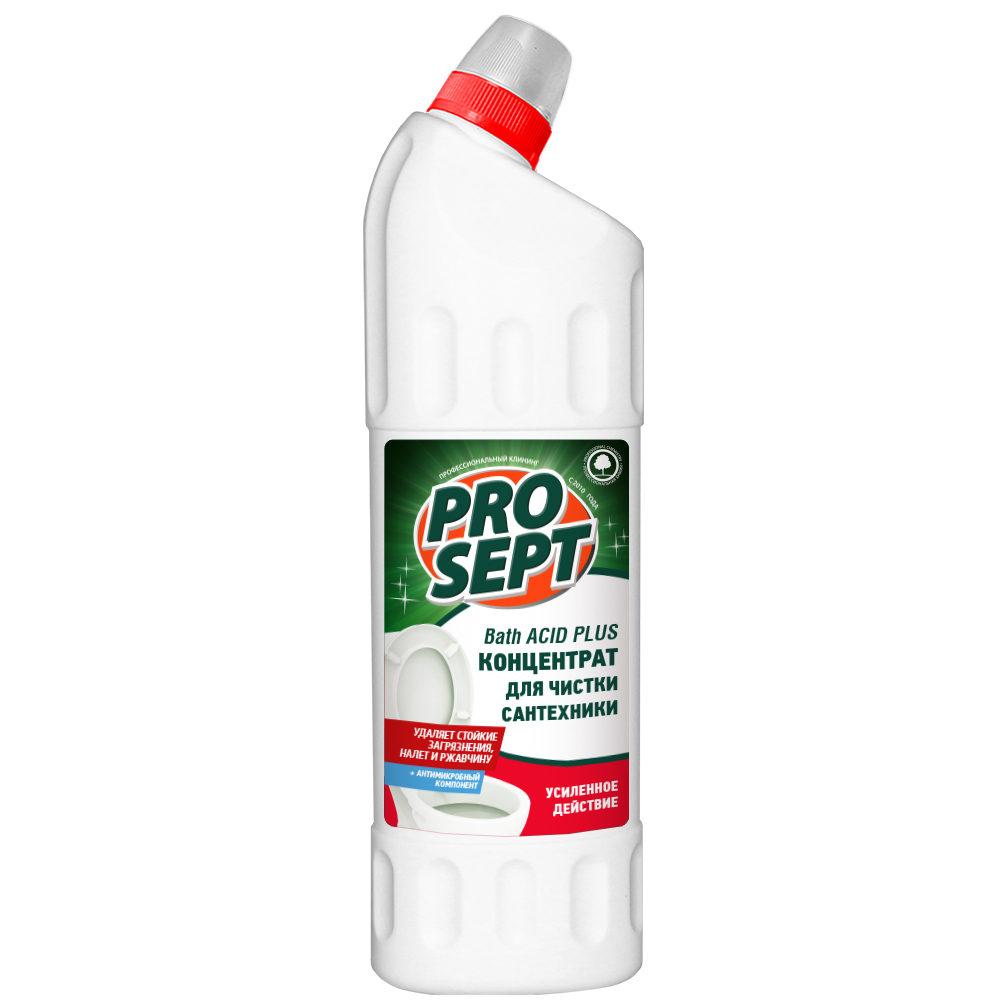 Средство Bath Acid Plus усилен действия для чистки сантехники Концентрат 1л