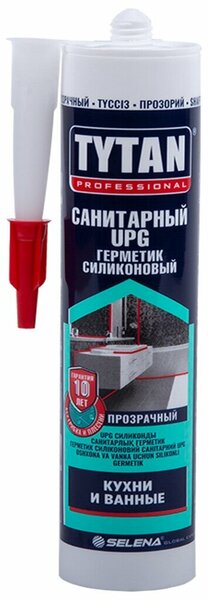 Герметик  TYTAN Professional cиликоновый cанитарный UPG прозрачный 280 мл /12