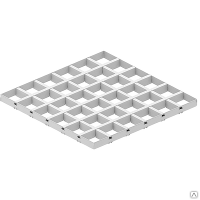Рейка Grigliato GL(DL)15 "мама" 50x50 h37 b15 белый оцинк., А903оц01 L-0,6 (192шт/уп)
