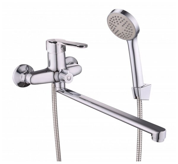LUCKY TAP Смеситель д/ванны,корп. латунь,картридж 40, дивертор в корпусе BBI-4023-35L-42