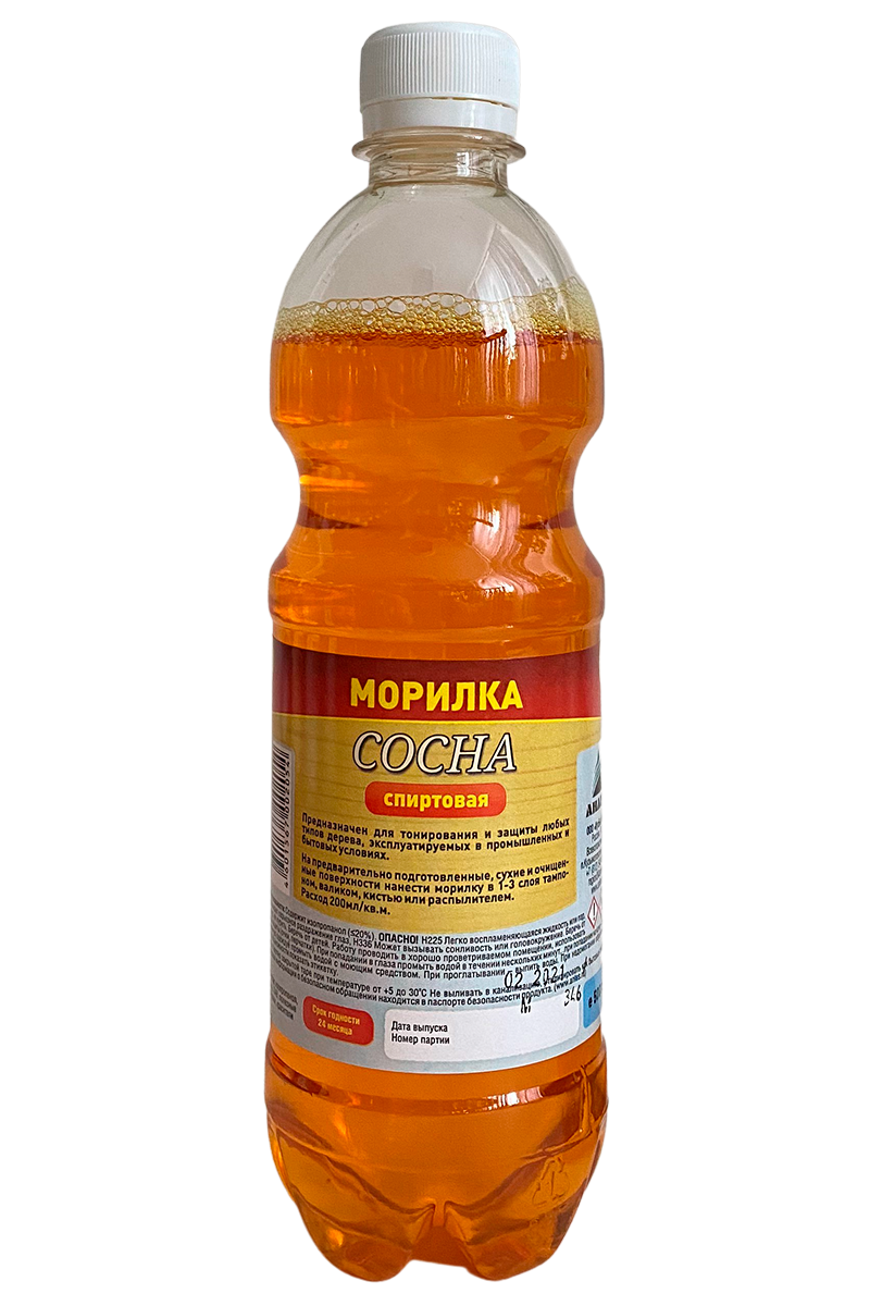 Морилка для дерева на спиртовой основе СОСНА  0,5л. АНЛЕС (20шт) ИСГ до 06.26