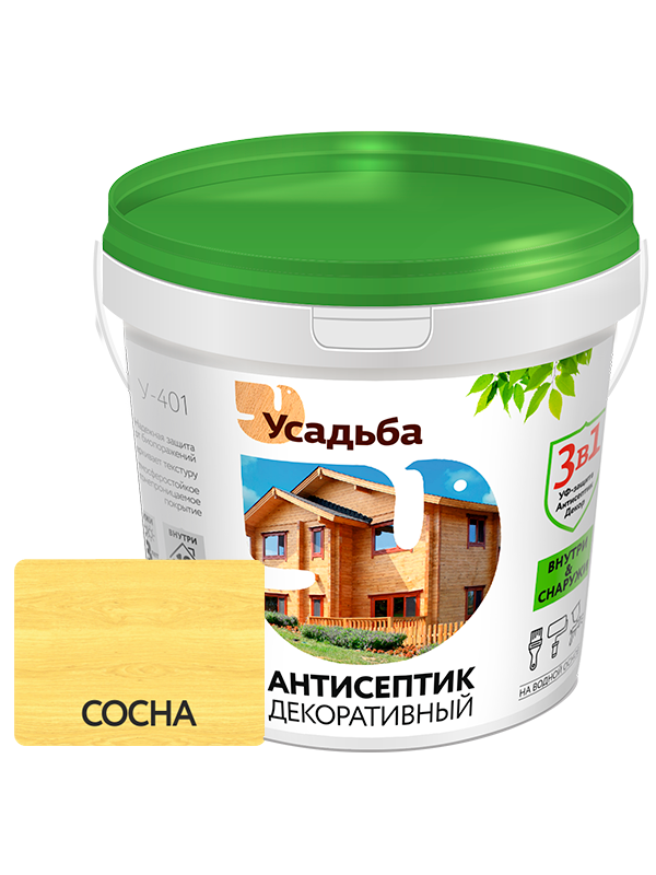Антисептик УСАДЬБА декоративный  У-401 сосна 1кг