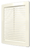 Решетка вентиляционная вытяжная АБС 150х150 Ivory/60