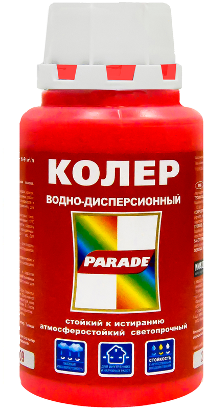 Колер PARADE №209 Алый 0,25л/10