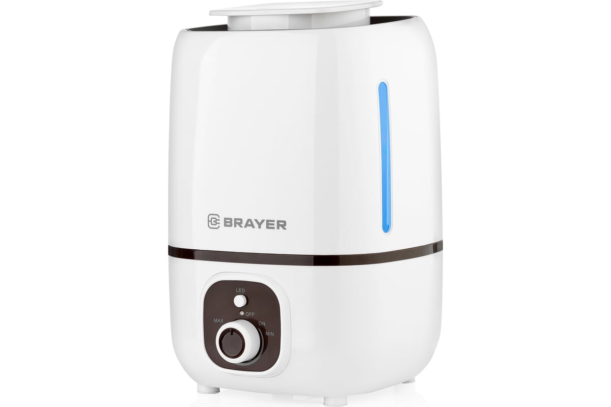 Увлажнитель ультразвуковой BRAYER, 3 л, 25 м,( 40-80%), 13 ч., регулировка интенсивности