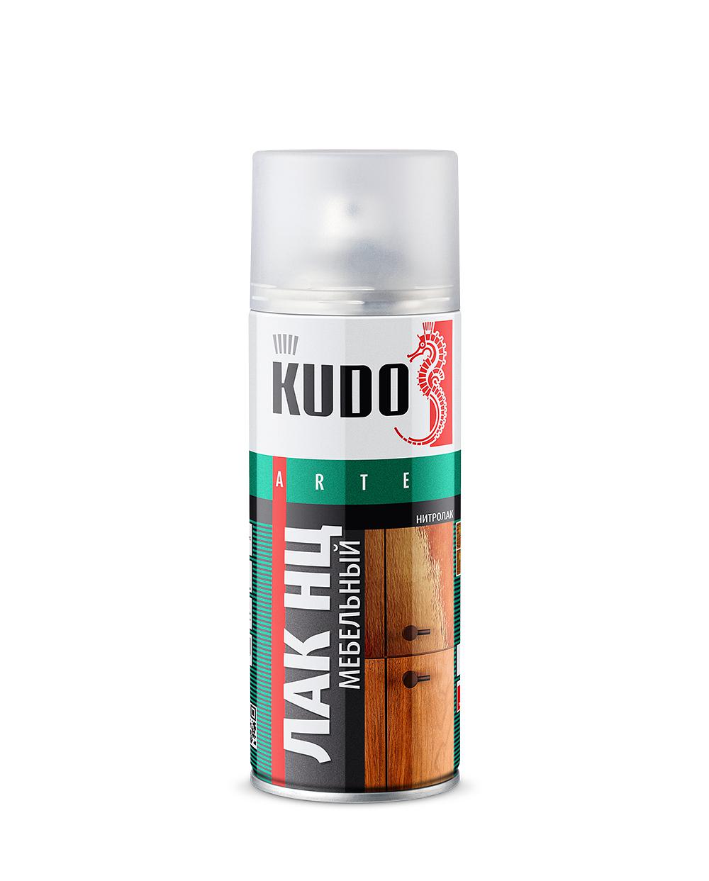 Лак KUDO НЦ мебельный матовый 520мл/12