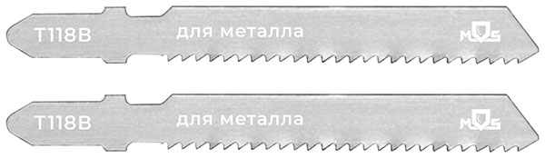 Полотна для эл. лобзика, T118B, по металлу, HSS, 75 мм,  2 шт.