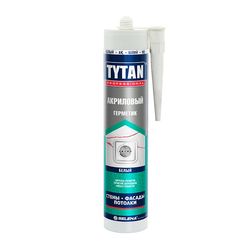 Герметик TYTAN Professional  Акриловый  белый 280 мл/12 (+5С)