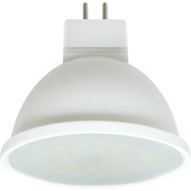 Лампа светодиодная LED MR16, 7,0Вт, 220В, 6000K, GU5.3, 48x50, мат.стекло Ecola (100)
