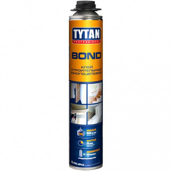 Клей TYTAN Professional Bond  строительный многоцелевой всесезонный GUN 750 мл /12