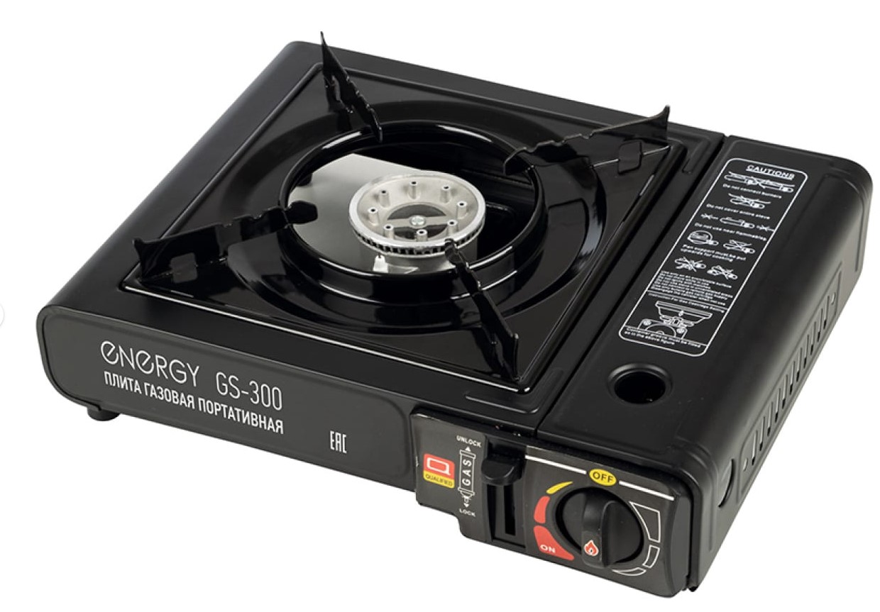 Плитка газовая портативная ENERGY GS-300 (2 типа подключения)