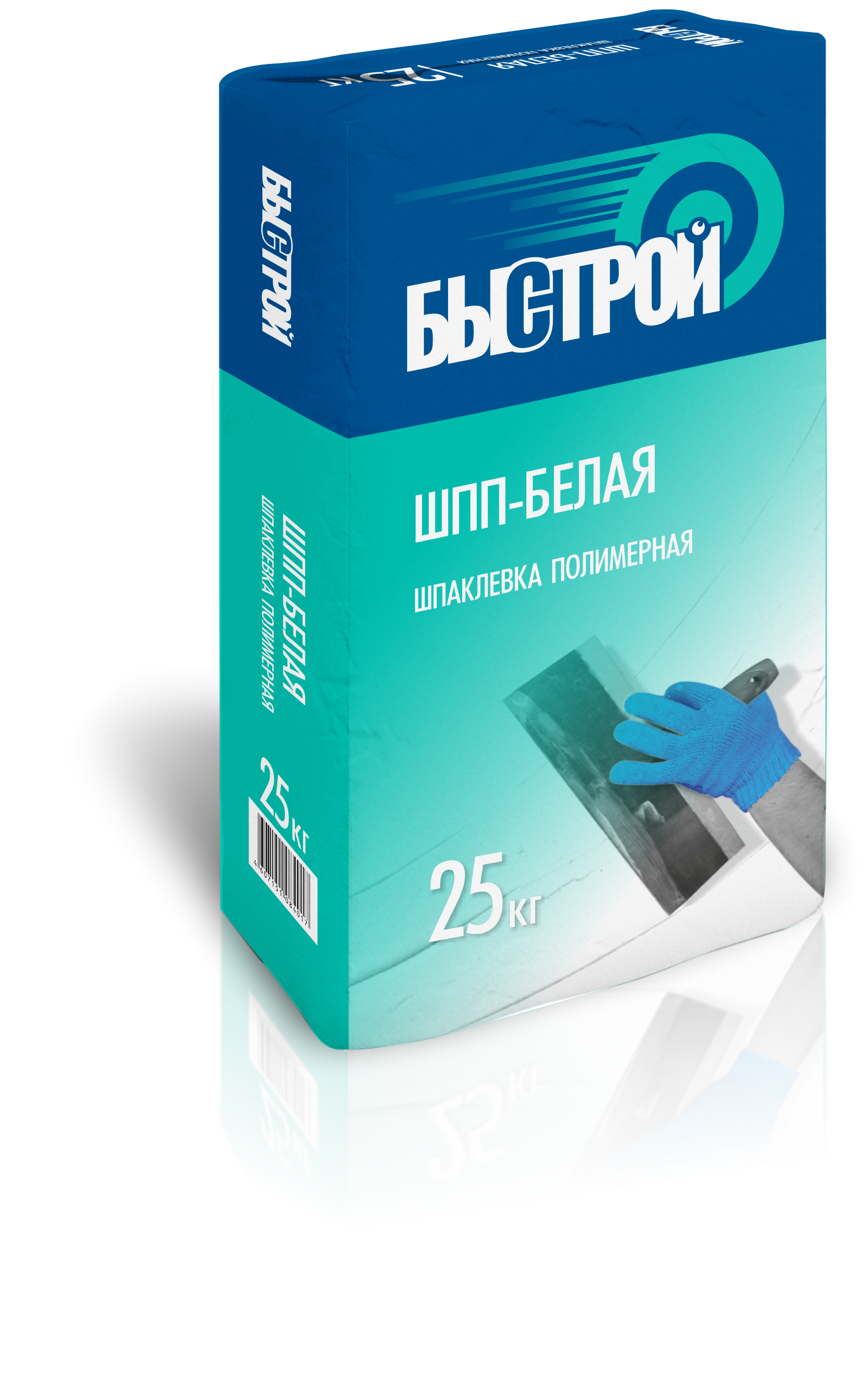 Шпатлевка БЫСТРОЙ ШПП белая, финишная, полимерная, 25кг/48