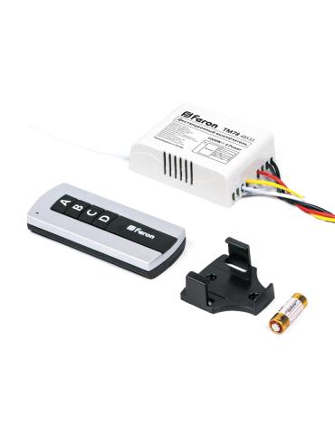 Выключатель дистанционный 230V 1000W 4-х канальный 30м с пультом управления, черный/серебро TM78