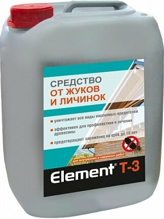 Средство защиты ЭЛЕМЕНТ от жуков и личинок, 4л/4