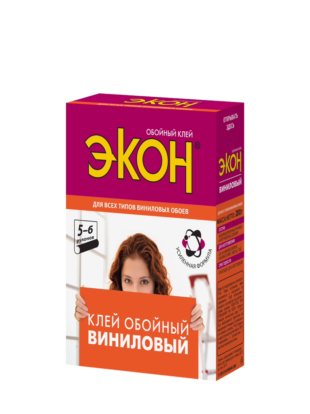 Клей ЭКОН Виниловый для обоев 200г/24