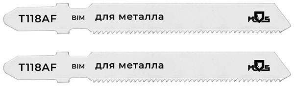 Полотна для эл. лобзика, T118AF, по металлу, Bimetal, 75 мм,  2 шт.