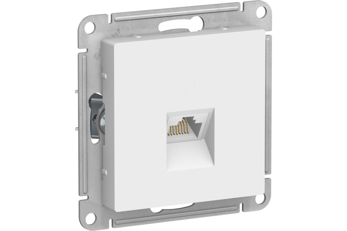 Розетка комп. RJ45 1 выход лотос  AtlasDesign